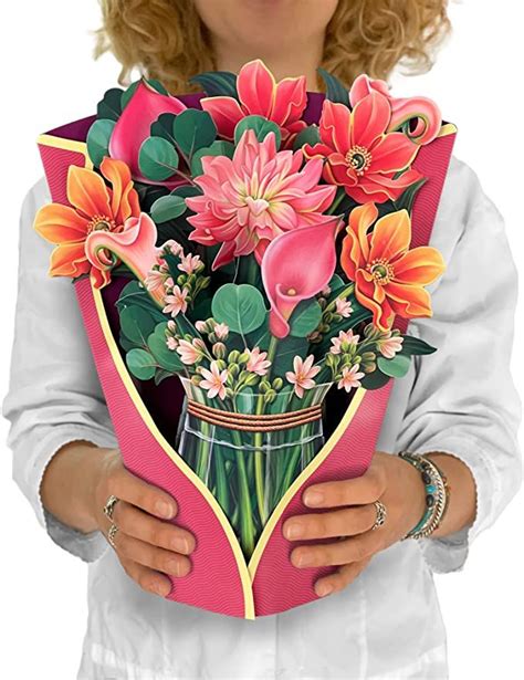 papercut smart card|foldable flower bouquet cards.